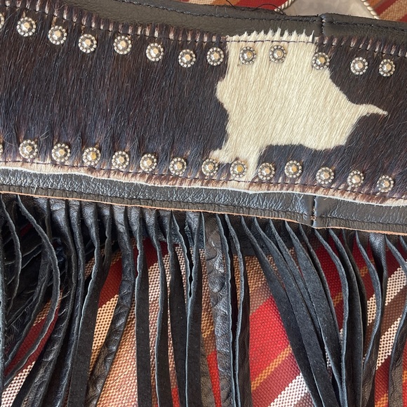 Vintage Authentic Tribe American Leather Cowhide Fridge Belt - Size 41”